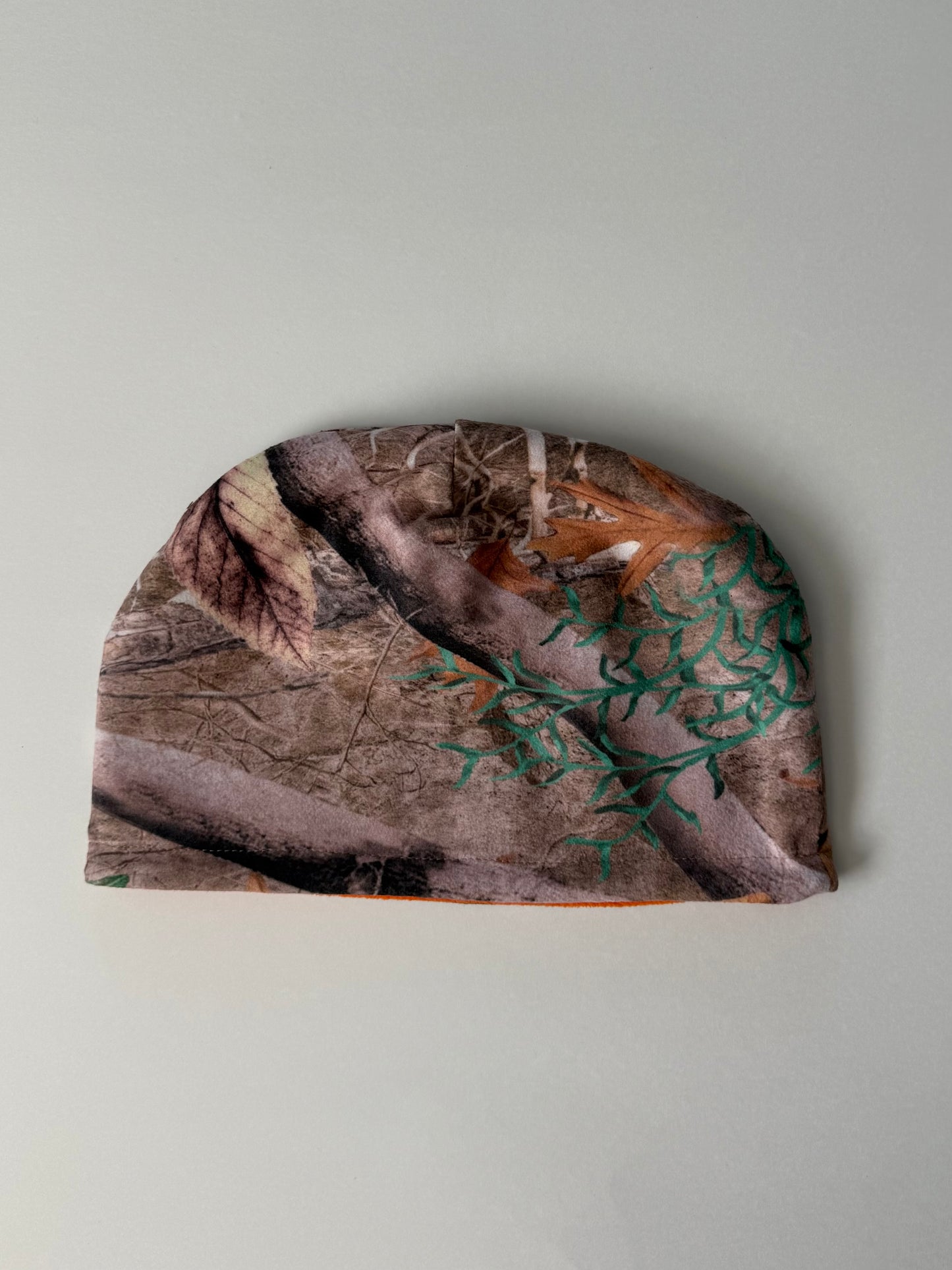 High Vis Orange Reversible Camo Beanie