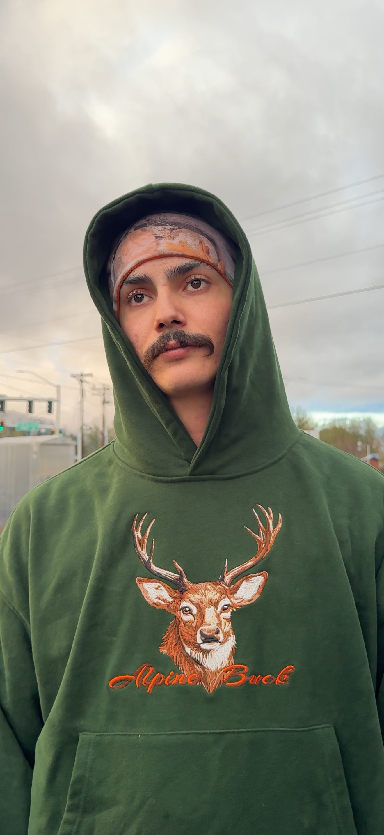 High Vis Orange Reversible Camo Beanie