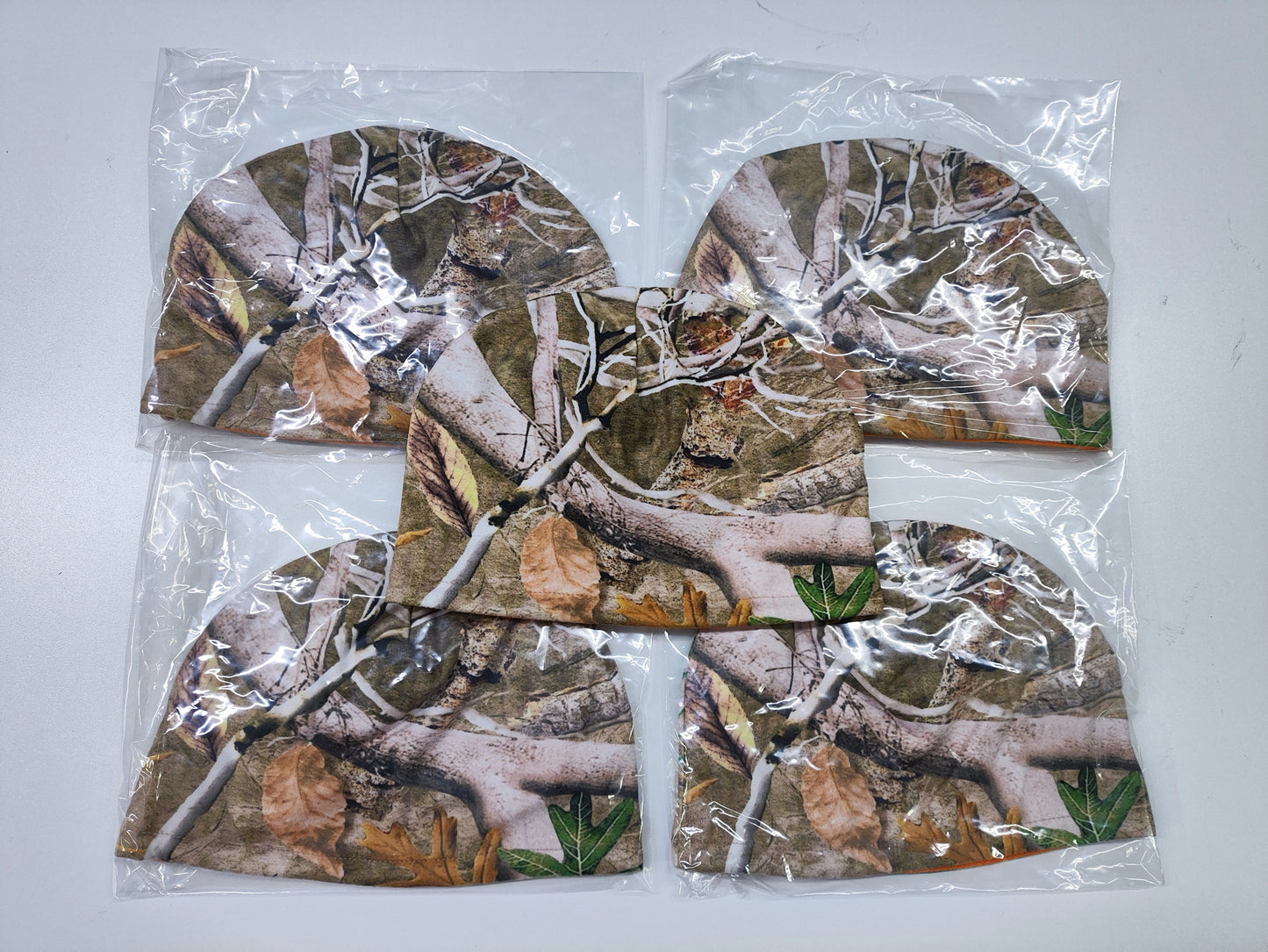 High Vis Orange Reversible Camo Beanie